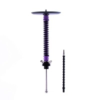 Фото 1 Кальян MAMAY CUSTOMS Coilovers сиренево-чёрный (грав. космос) (без колбы) 