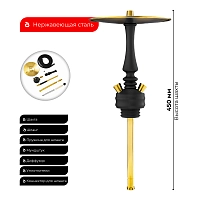 Фото 2 Кальян Hoob Mars mini Black A | Комплект Базовый 