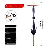 Фото 2 Кальян Hoob Apex | Black x Bronze | Prima 