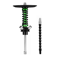Фото 1 Кальян MAMAY CUSTOMS Coilover Micro зелёно-чёрный (без колбы) 