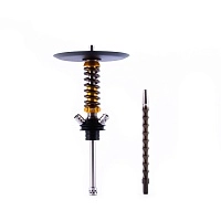 Фото 1 Кальян MAMAY CUSTOMS Coilover Micro золото-бронза (без колбы) (гр. Листья) 