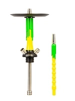 Фото 1 Кальян MAMAY CUSTOMS Flow жёлто-салатовый (без колбы) 