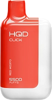 Фото  HQD CLICK Устройство + картридж Красный мохито (5500 затяжек) 