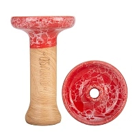 Фото  Чашка Облако Phunnel S Glaze Top 73 красно-белый мрамор 