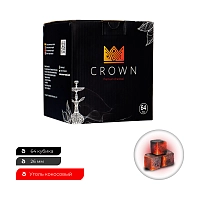 Фото 2 Уголь Crown кокосовый 64 шт (26 мм) 