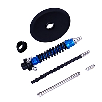 Фото 4 Кальян MAMAY CUSTOMS Coilovers MINI голубой лак - черный (без колбы) 