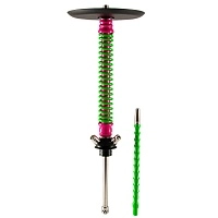 Фото  Кальян MAMAY CUSTOMS Coilovers фуксия-зелёный (без колбы) 