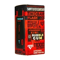 Фото  TIKOBAR FLASH Клубника Киви Жвачка 11000 затяжек 