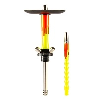 Фото  Кальян MAMAY CUSTOMS Flow жёлтый ф. оранжевый ф. (без колбы) 