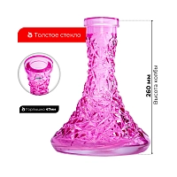 Фото 3 Колба Vessel Glass Кристалл розовый(30-15) 