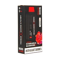 Фото  TIKOBA X SMOKE KITCHEN SOLO Клубника Базилик 9000 затяжек 