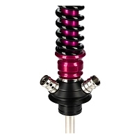 Фото 4 Кальян MAMAY CUSTOMS Coilovers MINI розовый лак - черный (грав.Work) (без колбы) 