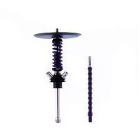 Фото  Кальян MAMAY CUSTOMS Coilover Micro чёрно-фиолетовый лак (без колбы) (гр. Космос) 