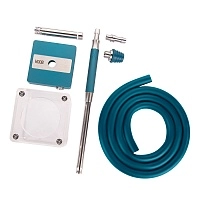 Фото 2 Кальян Hoob subAtom Морской синий x Нержавеющая сталь | Hoob Cube Mini 