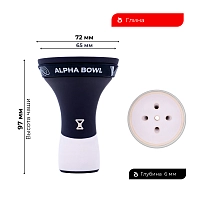 Фото 1 Чаша ALPHA BOWL - Race classic (DF) (White Matte) 