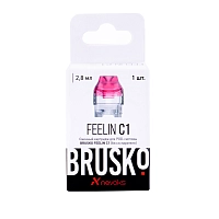 Фото  Картридж к электронной системе BRUSKO FEELIN 1C 2,8 мл розовый (1 шт) 