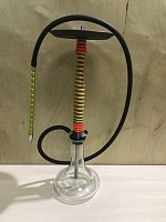 Фото  Кальян MAMAY CUSTOMS Coilovers оранжево-зеленый (без колбы) 