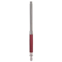 Фото  Мундштук для кальяна Hoob SMPL Wine red x Stainless steel 