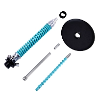 Фото 4 Кальян MAMAY CUSTOMS Coilovers хром-мята (без колбы) 