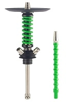 Фото 1 Кальян MAMAY CUSTOMS Coilover Micro чёрно-салатовый (без колбы) 