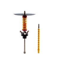 Фото  Кальян MAMAY CUSTOMS Coilover Micro красно-жёлтый (без колбы) 