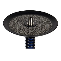 Фото 3 Кальян MAMAY CUSTOMS Coilovers MINI голубой лак - черный (грав. Калиграфия) (без колбы) 