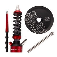 Фото 2 Кальян MAMAY CUSTOMS TRC BLACK ROSE (перламутровая колба) 