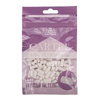 Фото  Фильтры для самокруток CARTEL SLIM EASY ROLLING 6/15мм (120шт) 
