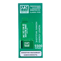 Фото 2 MIKING POD-система + картридж Energy Lemon (5500 затяжек) 