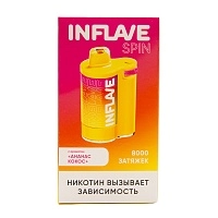 Фото  INFLAVE SPIN Ананас кокос (8000 затяжек) 