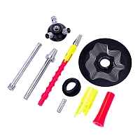 Фото 4 Кальян MAMAY CUSTOMS Flow розовый ф.-жёлтый ф. (без колбы) 