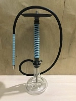 Фото  Кальян MAMAY CUSTOMS Coilovers хаки-голубой (без колбы) 