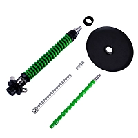 Фото 4 Кальян MAMAY CUSTOMS Coilovers чёрно-салатовый (без колбы) 