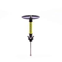 Фото  Кальян MAMAY CUSTOMS Coilovers MINI чёрно-жёлтый ф (без колбы) 2 