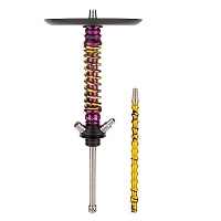 Фото 1 Кальян MAMAY CUSTOMS Coilover MINI SPECIAL ANOD пурпурный сплеш/золотой сплеш (без колбы) 