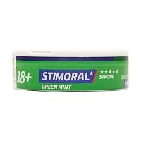 Фото 1 Табак жевательный STIMORAL SLIM COMPACT С АРОМАТОМ«GREEN MINT» 