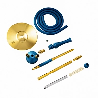 Фото 4 Кальян Hoob Mars mini Морской синий x Золото 