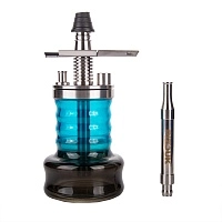 Фото  Кальян Pizduk PRO Blue-bag (черно-белая колба) 