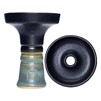 Фото 1 Чашка Форма Фанел Глазурь зеленый / черный 