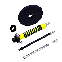 Фото 4 Кальян MAMAY CUSTOMS Coilovers MINI жёлтый ф-чёрный (без колбы) гр. космос 