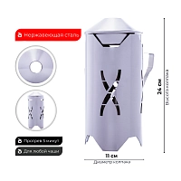 Фото 2 Колпак Hoob Windcover SS + ветровик 