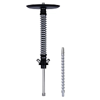 Фото 1 Кальян MAMAY CUSTOMS Coilovers чёрный-хром (без колбы) 