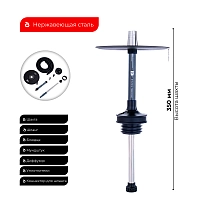 Фото 1 Кальян MISHA Nardo Grey серый (без колбы) 