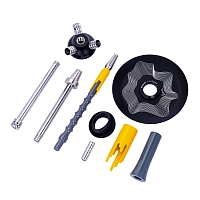 Фото 4 Кальян MAMAY CUSTOMS Flow серо-жёлтый (без колбы) 