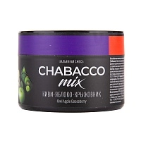 Фото  Chabacco Mix Medium с ароматом Киви, Яблоко, Крыжовник (Kiwi apple gooseberry), 40гр. 