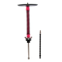 Фото 1 Кальян MAMAY CUSTOMS Coilovers розовый ф-чёрный (грав. Дино) (без колбы) 