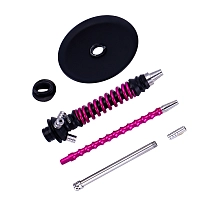 Фото 4 Кальян MAMAY CUSTOMS Coilovers MINI чёрно-розовый лак (без колбы) 