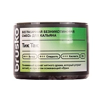 Фото  Бестабачная безникотиновая смесь для кальяна BRUSKO, 50 г, Тик Так 