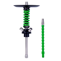Фото 1 Кальян MAMAY CUSTOMS Coilover Micro чёрно-зелёный (без колбы) 