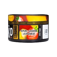 Фото  BRUSKO STRONG Персик с бананом и клубникой 250гр 